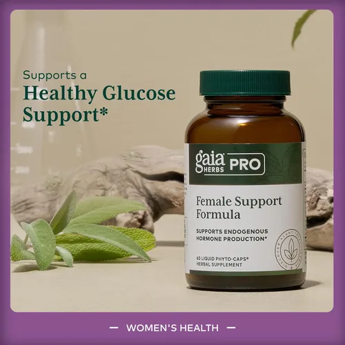 Vista 3 de GAIA HERBS PRO Fórmula de apoyo femenino – Apoya las fluctuaciones saludables del síndrome premenstrual y la menopausia con hoja de alfalfa