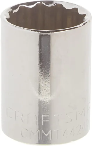 Vista 18 de CRAFTSMAN Llave poco profunda, métrica, accionamiento de 1/2 pulgada, 10mm, 12 puntas (CMMT44232)