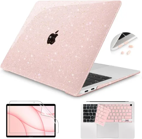 Vista 11 de Teryeefi Funda para MacBook Air 13 pulgadas Case 2021 2020 2019 2018 A2337 M1 A2179 A1932, carcasa rígida esmerilada, cubierta de teclado