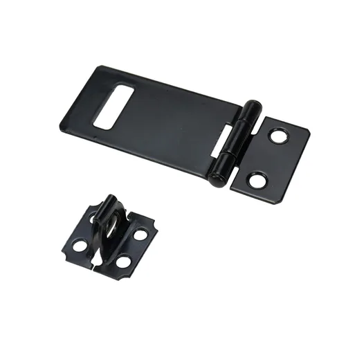Vista 2 de Cerradura de candado negro, cerradura deslizante de puerta, cerradura de perno deslizante, cerradura de hierro pintado negro de 2 pulgadas
