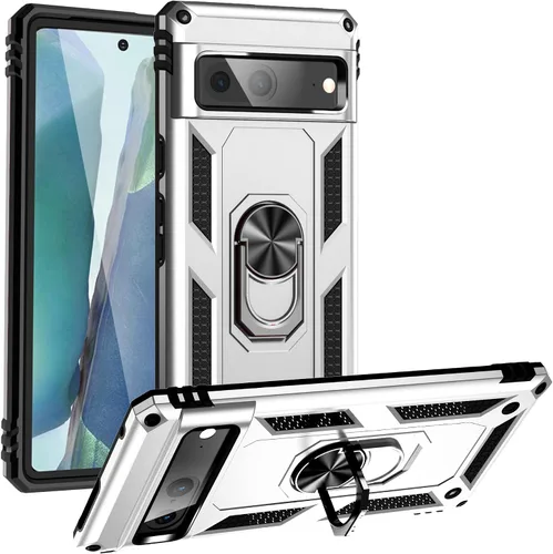 Vista 13 de Korecase Funda para Google Pixel 6 Pro de Servicio Pesado Resistente de Cuerpo Completo a Prueba de Arañazos a Prueba de Golpes Protección