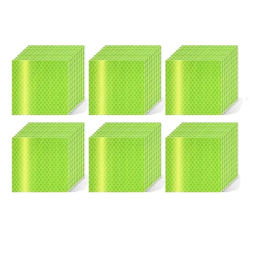 Vista 39 de Pegatinas reflectantes 1 pulgada de diámetro Redondas Reflectoras, Cinta adhesiva impermeable al aire libre de alta visibilidad (80 piezas)