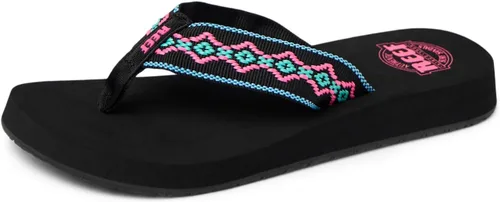 Vista 8 de REEF Women’s Sandy Flip Flop Negro/Negro