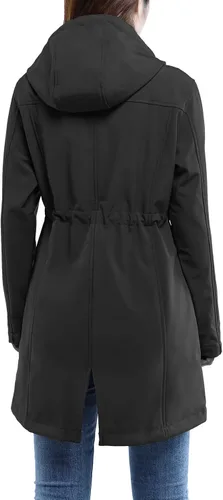 Vista 2 de 33000ft Chaqueta larga Softshell para mujer con forro polar polar cortavientos impermeable