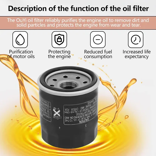 Vista 3 de Filtro de aceite 2520799 3084963 Reemplazo para Polaris Sportsman 500 450 400 335; Ranger 400 500; Trail Boss 330; Trailblazer 330; Scrambler 500