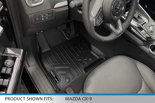 Vista 2 de SMARTLINER Juego de revestimientos de 3 filas compatibles con Mazda CX9 2016-2023