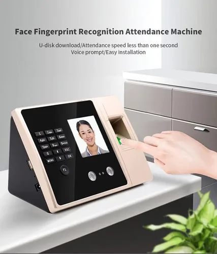 Vista 5 de Máquina biométrica del sistema del reloj de la atención del tiempo de la huella dactilar del reconocimiento facial
