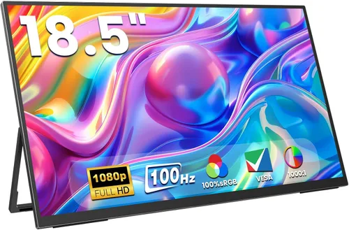 Vista 10 de ZUCWO Monitor de Computadora Portátil de 15.6 Pulgadas, Monitor Portátil para Laptop, PC, MacBook, Teléfono, PS4, Pantalla FHD 1080P con HDMI USB-C