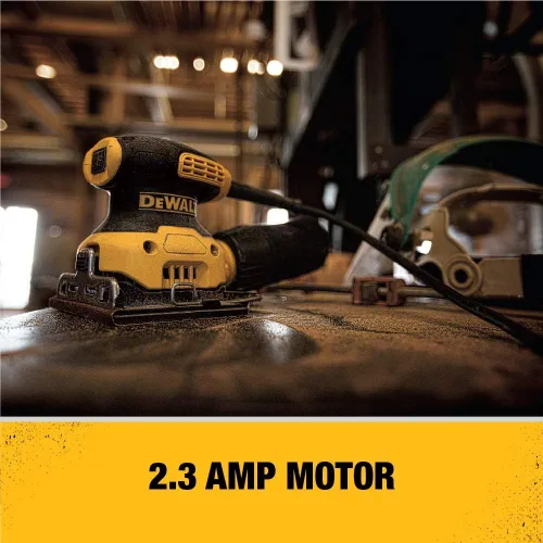 Vista 3 de Dewalt DWE6411KR Kit de lijadora de acabado con cable de 2.3 amperios y 1/4 hojas (renovado)