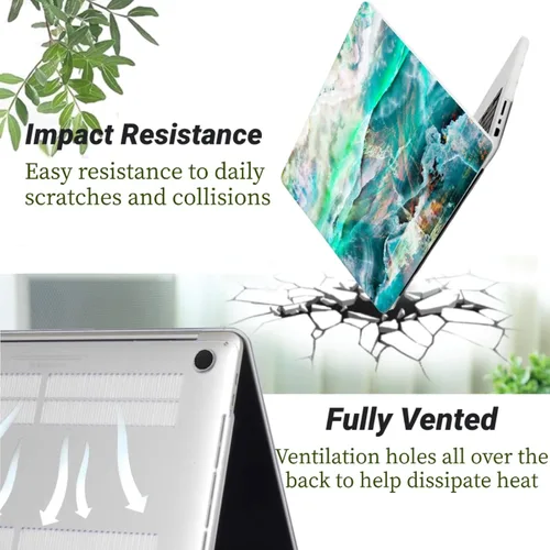 Vista 5 de Funda para laptop compatible con MacBook Air de 15 pulgadas, versión 2026-2023 M4 A3241 A2941 M3 A3114 M2 chip con pantalla de retina líquida