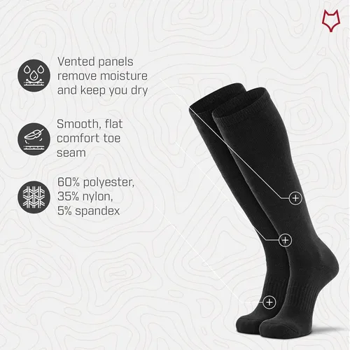 Vista 4 de Fox River - Calcetines para hombre con flujo de aire mejorado y máxima comodidad