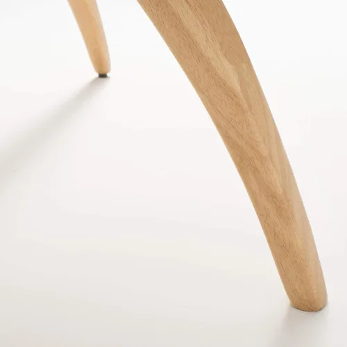 Vista 10 de Christopher Knight Home Idalia - Juego de comedor rectangular de patas curvas, juego de 5 piezas, roble natural y beige claro