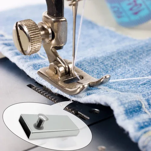 Vista 7 de Paquete de 3 guías magnéticas de costura para máquina de coser + 1 regla de tolerancia de costura, regla de costura de dobladillos de línea recta