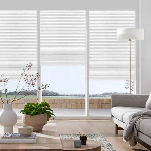 Vista 6 de LazBlinds Persianas Celulares sin Cordón, Cortinas de Panal Opacas sin Taladro para Ventanas Interiores, Cortinas Celulares Aislantes con Protección