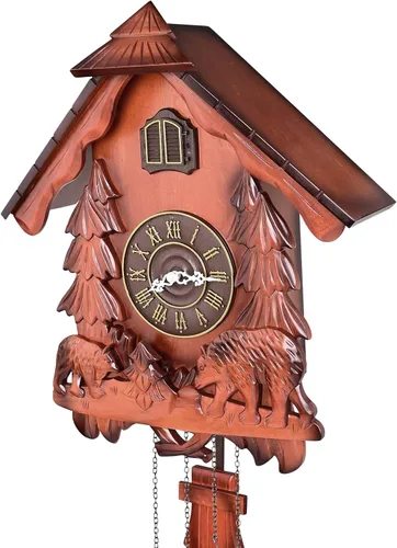 Vista 5 de Kendal Reloj de cuco reloj de pared vintage reloj de cuco de madera hecho a mano MX317