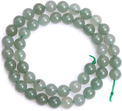 Vista 11 de JOE Foreman - Cuentas de jade de aventurina verde para hacer joyas, semipreciosas, 0.079 in, redondas, 15.0 in