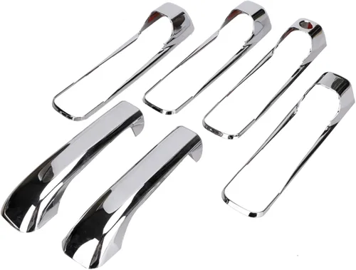 Vista 6 de Tutor Auto Coberturas de manija de puerta cromadas Compatibles con Dodge Ram 1500 2500 3500 2009-2018 - Manija de puerta exterior Compatible