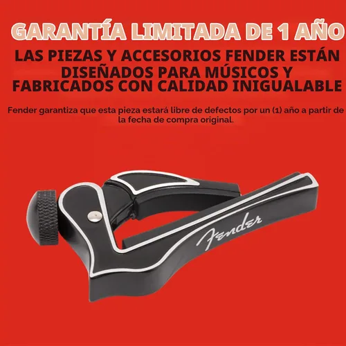Vista 6 de Fender Dragon Capo, Accesorios de Guitarra, Negro