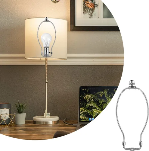 Vista 7 de 2 soportes de arpa de 7 pulgadas para lámpara desmontable, accesorios de iluminación de bricolaje resistentes para lámparas de pie y remates