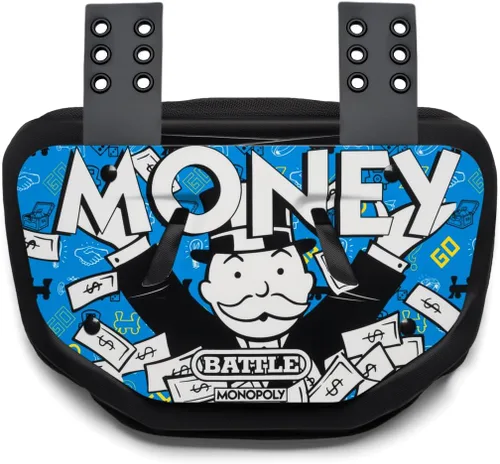 Vista 25 de Battle Sports Placa de espalda de fútbol novedosa – Protector de espalda inferior de carcasa dura con espuma contorneada para protección de alto