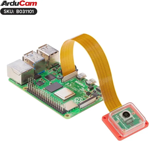 Vista 5 de Arducam Para Raspberry Pi Cámara Módulo 3 Amplio, 120 ° (D) IMX708 Autofocus Pi Cámara V3 con funda, viene con 5.9 in 15-22 Pin y 22-22 Pin Cable FFC