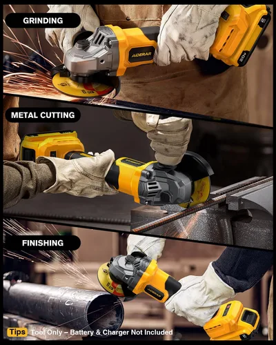 Vista 7 de Amoladora angular inalámbrica de 4-1/2 pulgadas, amoladora inalámbrica sin escobillas para Dewalt 20V Max, con protección de liberación rápida