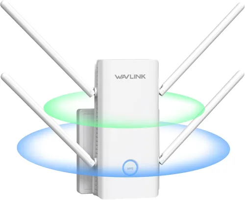 Vista 8 de WAVLINK Extensor WiFi 6 AX3000 - Extensor de Internet Amplificador WiFi con 5 Antenas de Alta Ganancia y Beamforming, Cobertura de Banda Dual