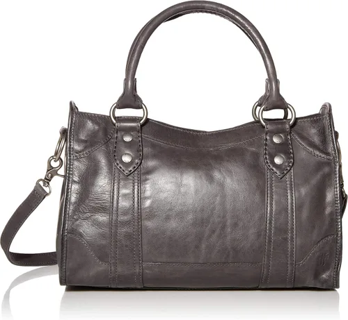 Vista 25 de Frye Melissa - Bolso de mano de piel con cremallera y correa ajustable para el hombro y asa superior