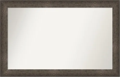 Vista 229 de Amanti Art Espejo de pared personalizado no biselado (25 x 25 pulgadas), marco de bronce acentuado, varios tamaños personalizados, espejo de baño