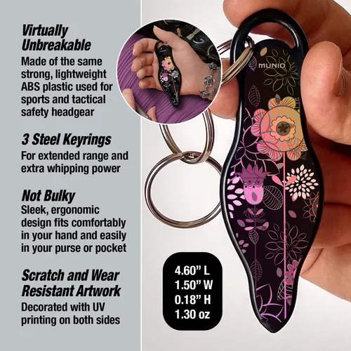 Vista 3 de MUNIO Self Protection Keychain Kubaton, Legal, Can Take on an Airplane, US Made