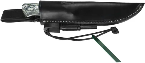 Vista 2 de iFIELD Bushcraft EL29121 - Cuchillo de supervivencia para entrenamiento - Hoja de satén MOVA-58 de 4.52 pulgadas, mango de granito TRF, funda