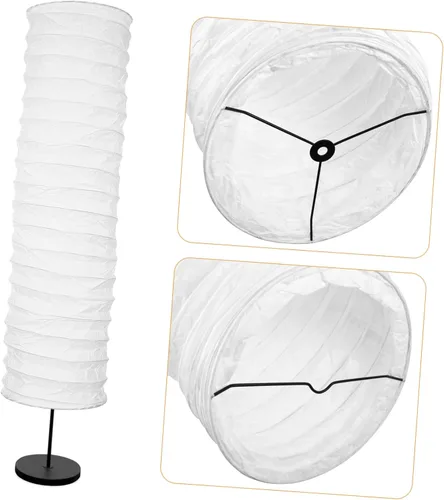 Vista 3 de Lámpara de mesa, pantalla de papel, accesorios de luz, pantalla de pie de papel de arroz, pantalla clásica moderna de papel, bombilla de piso