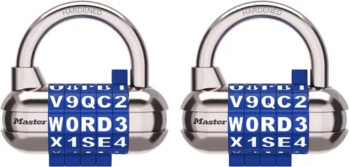 Vista 9 de Master Lock Candado, establece tu propio candado de combinación de palabras, 2-1/2 pulgadas de ancho, negro, 1534DBLK