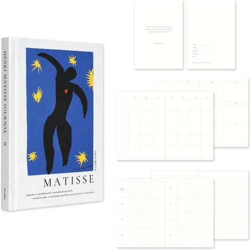 Vista 15 de Monolike Agenda de tapa dura Henri Matisse, HENRI MATISSE JOURNAL I. Planificador académico, planificador semanal y mensual