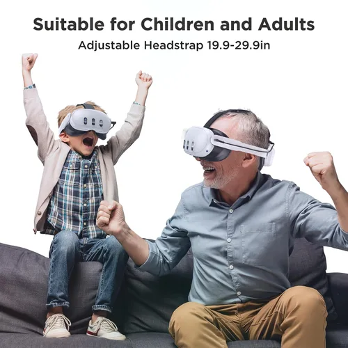 Vista 7 de YOGES Battery Head Strap Compatible with Meta Quest 3, Rechargable Headstrap to Extend Playtime and Comfort for VR Headset Compatible with