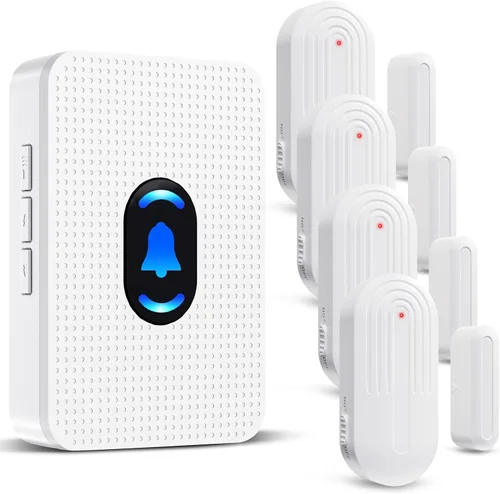 Vista 14 de Daytech Timbre Inalámbrico con Sensor de Puerta Timbre de Entrada con Alcance de 800 pies 20 Melodías 5 Niveles de Volumen Ajustable Timbre