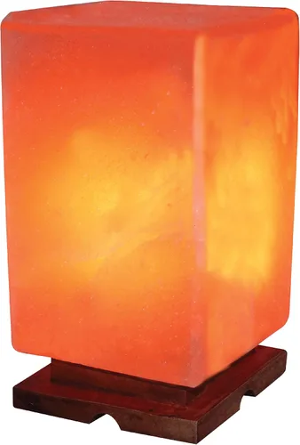 Vista 10 de Lámpara de sal de cristal del Himalaya con forma de pino LG-06