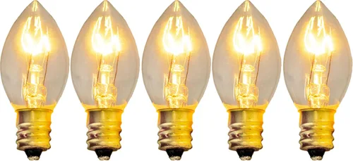 Vista 6 de EST. LEE DISPLAY L D 1902 Cadena de luces C9 de cerámica para interiores y exteriores, bombillas de repuesto de Navidad E17, enchufe C-9