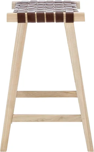 Vista 8 de Safavieh Home Collection Abreu - Taburete rectangular de madera maciza de 30 pulgadas (totalmente montado)