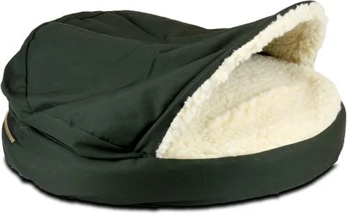 Vista 18 de Snoozer Cama Ortopédica de Lujo Estilo Cueva para Mascotas, Pequeña, Antracita For small sized pets, Removable washable cover, Calming covered dog