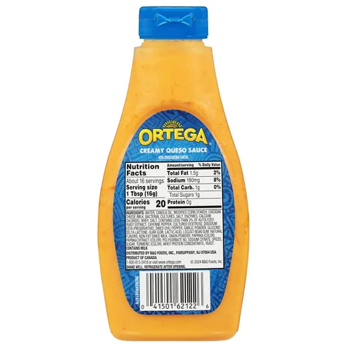 Vista 10 de Ortega Salsa cremosa para tacos, queso, 9 onzas