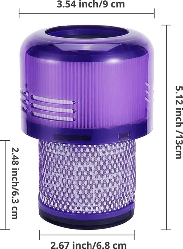Vista 3 de cann Paquete de 2 filtros HEPA de repuesto para aspiradora 97001302 compatibles con aspiradoras inalámbricas serie V11 SV14 V15 - Filtro 970013-02