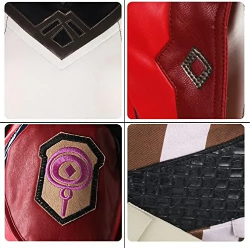 Vista 5 de LiuzilaiST Disfraz de cosplay de juego para mujer, uniforme de Cos, trajes de Halloween de manga corta con cinturón
