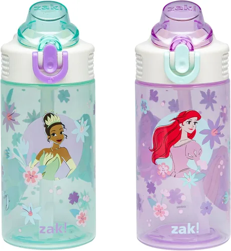 Vista 32 de Zak Designs Teenage Mutant Ninja Turtles - Botella de agua para niños para la escuela o viajes, paquete de 2 botellas de agua de plástico duradero
