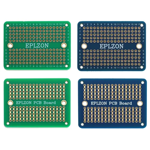 Vista 4 de Placa de Pruebas Soldable Mini Placa PCB Chapada en Oro Placa de Pruebas de Soldadura para Proyectos de Electrónica DIY Aplicable a Proyectos