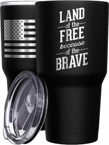 Vista 13 de We The People Holsters - Vaso térmico de 30 onzas, 0% Liberal, Negro