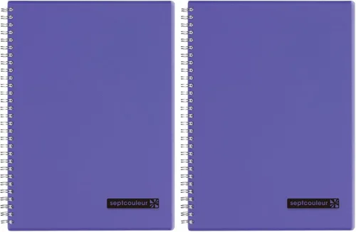 Vista 6 de Maruman Septcouleur - Cuaderno rayado - A5, 5.83 x 8.27 pulgadas, 80 hojas/160 páginas, diario de papel rayado universitario de 0.276 in, espiral