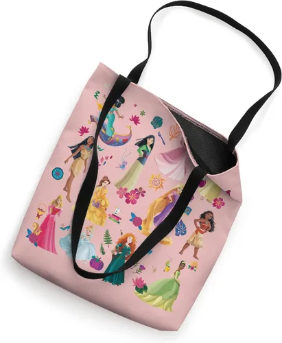 Vista 2 de Disney Bolso de mano con estampado mágico de princesa Blanco 16 pulgadas