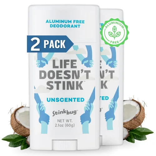 Vista 36 de Stinkbug Naturals - Desodorante orgánico sin aluminio con aceite de coco y aceites esenciales, sin parabenos, desodorante para piel sensible, 2.1