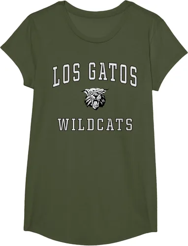 Vista 74 de Camiseta de Los Gatos de la escuela secundaria de Wildcats C1